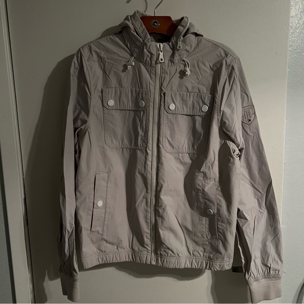 Men's Gray Hooded Jacket